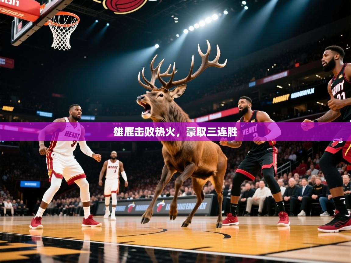 雄鹿击败热火,豪取三连胜 第2张